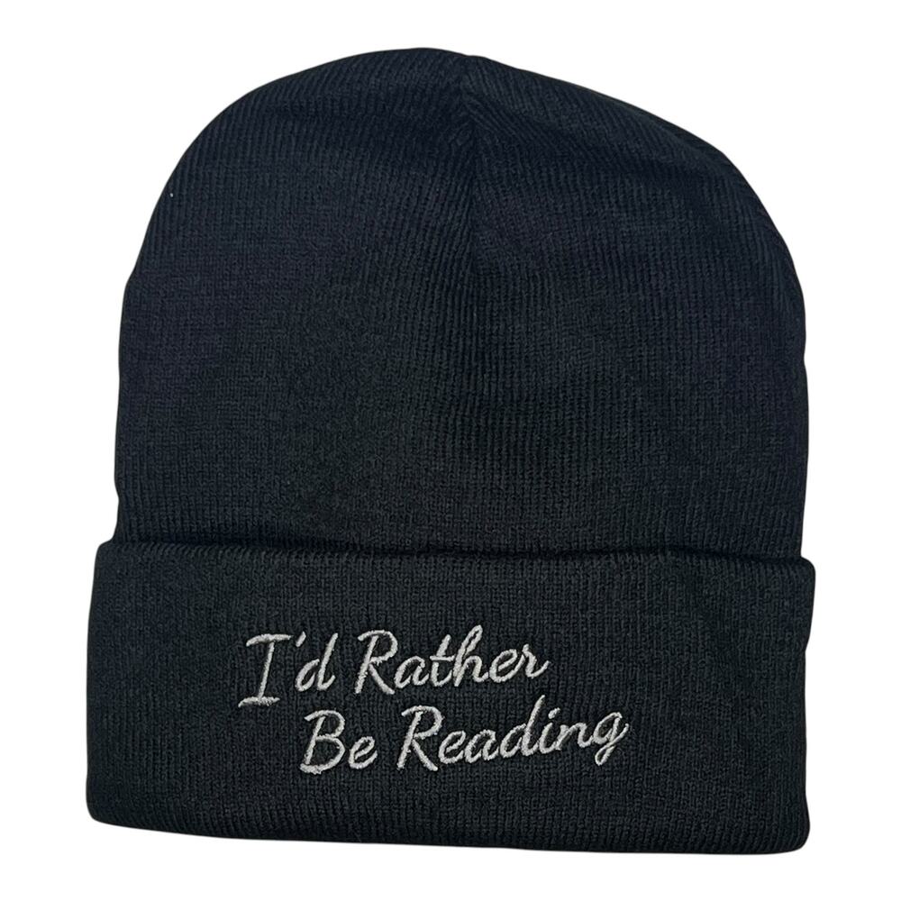 LitJoy "I'd Rather Be Reading" Black Beanie - February 2026 To Bee Read Box Item